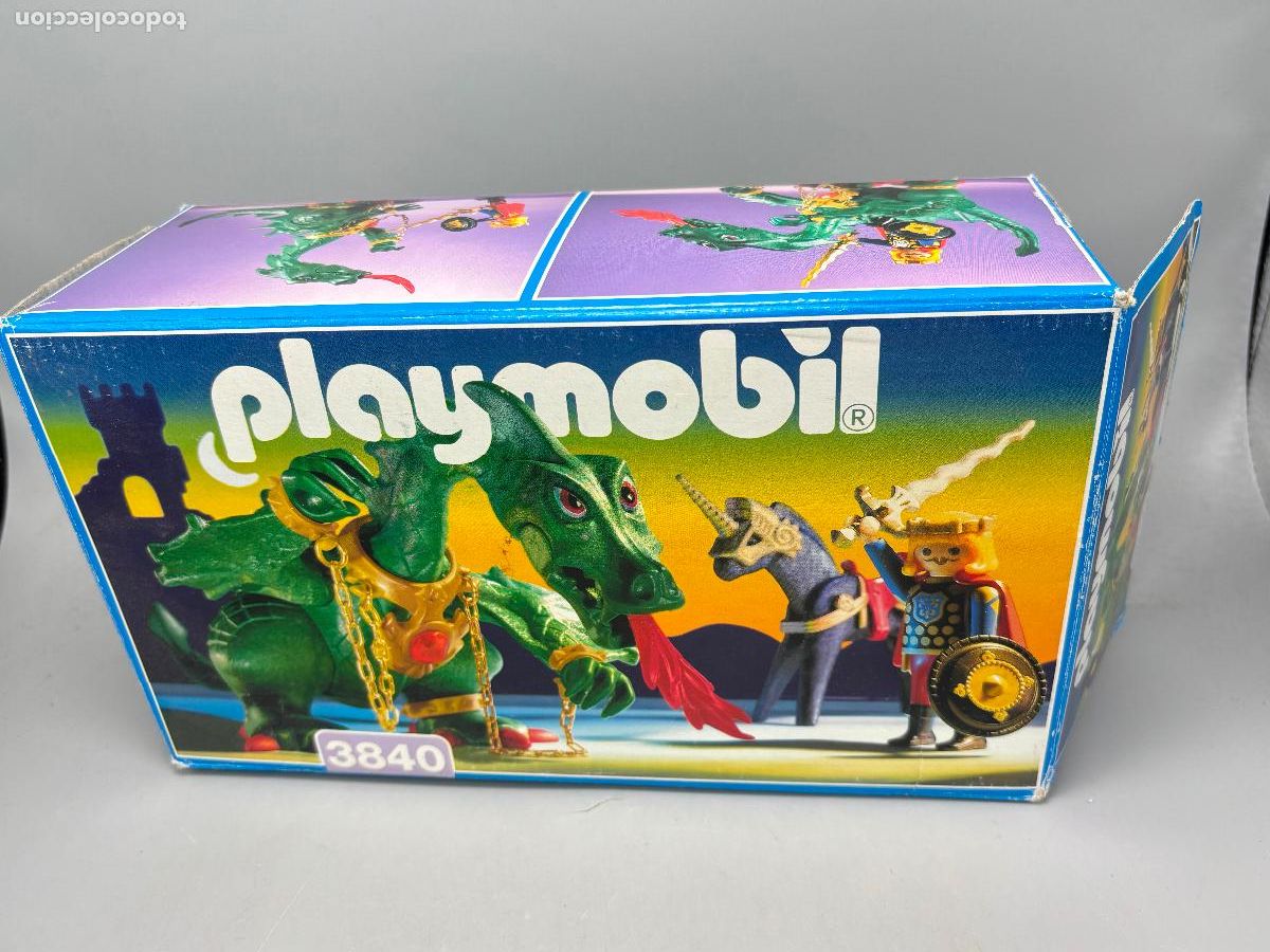 Playmobil: Playmobil 3840 caja vac&iacute;a de drag&oacute;n verde