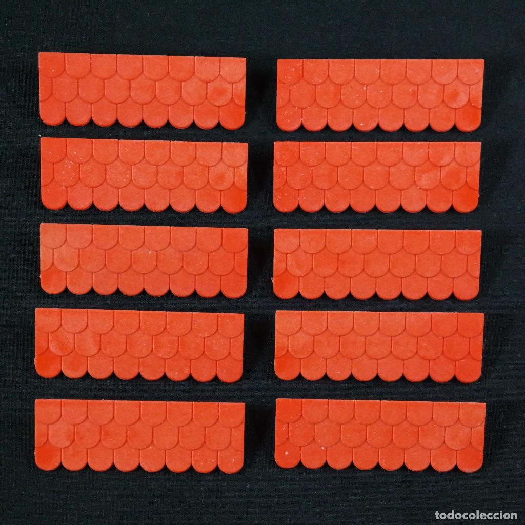 Playmobil: Playmobil 10 tejuelas rojas steck ☼