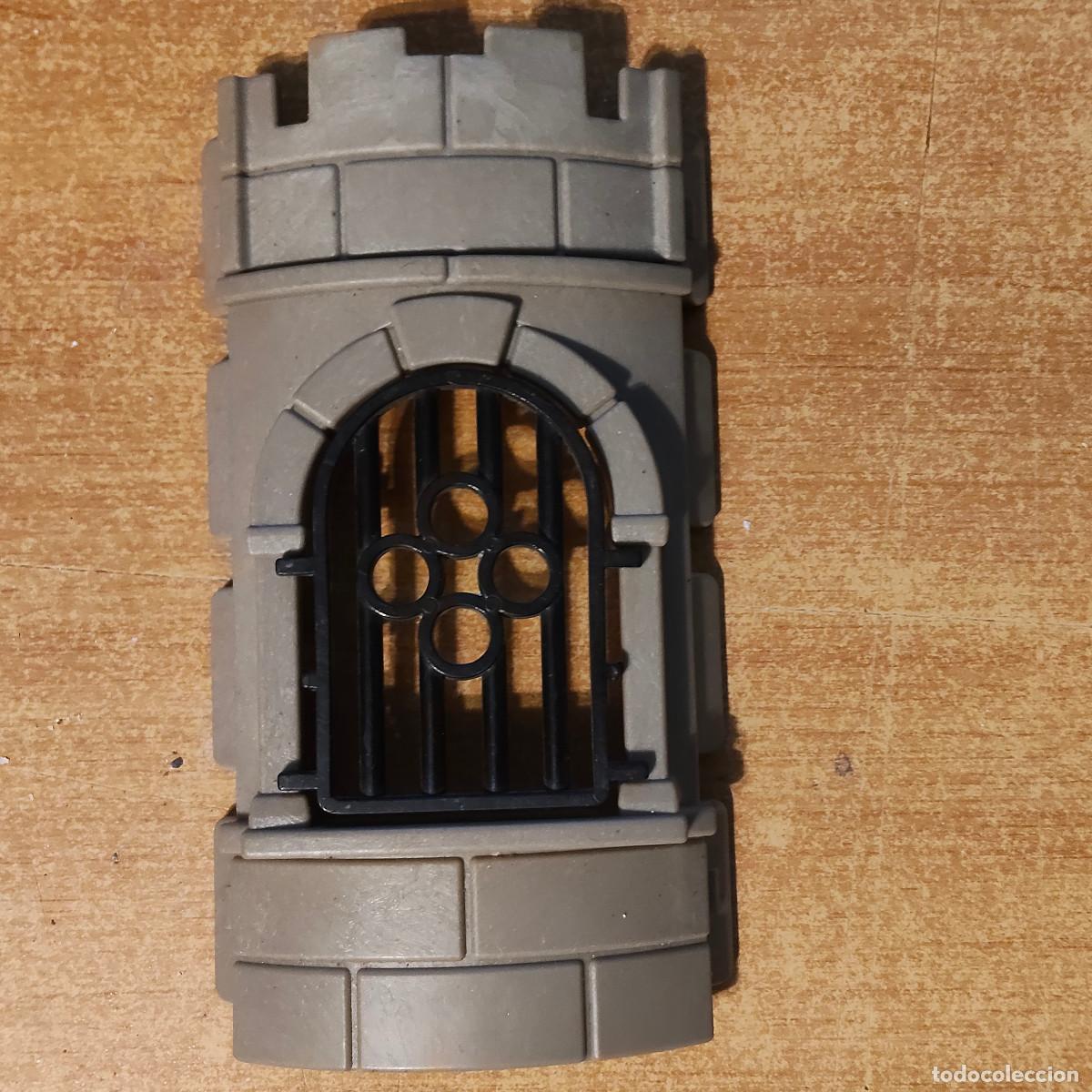 Playmobil: PLAYMOBIL Parte CURVa con ventana del castillo medieval - 1&ordm; generaci&oacute;n Knights Castle