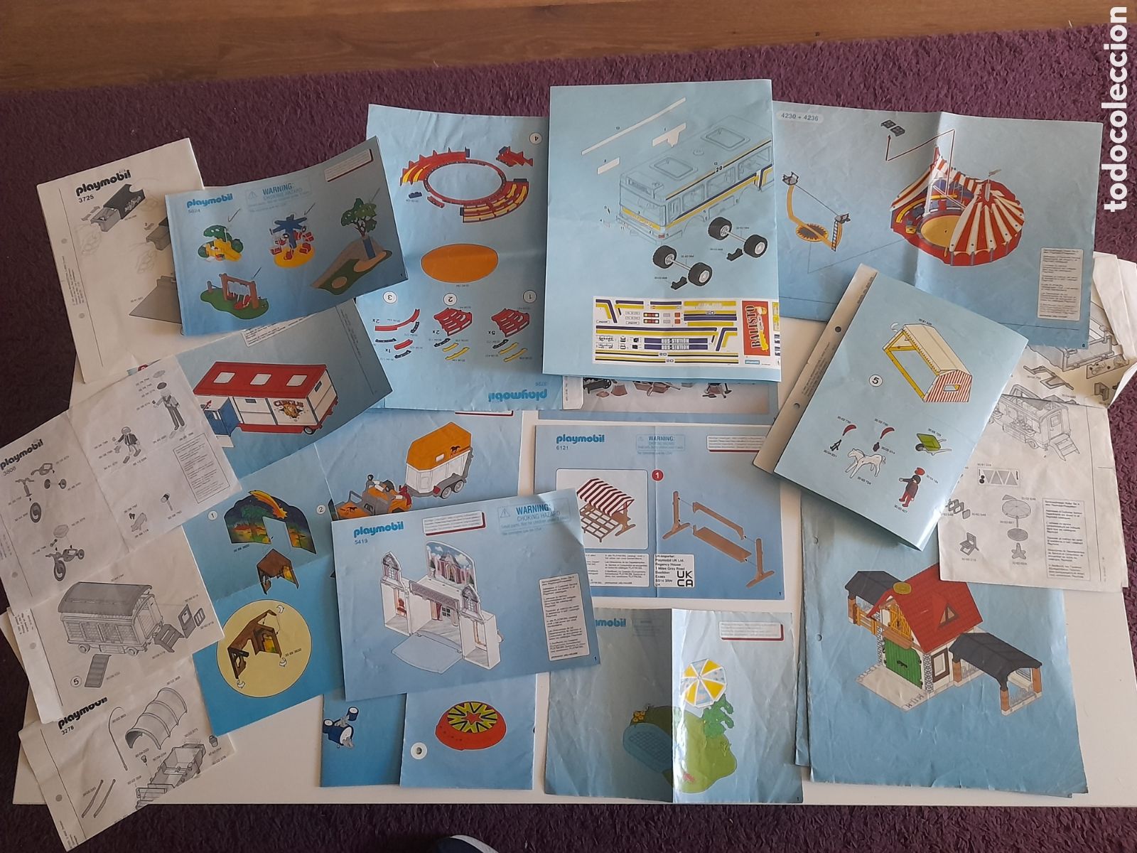 Playmobil: PLAYMOBIL. LOTE DE ANTIGUOS MANUALES DE INSTRUCCIONES