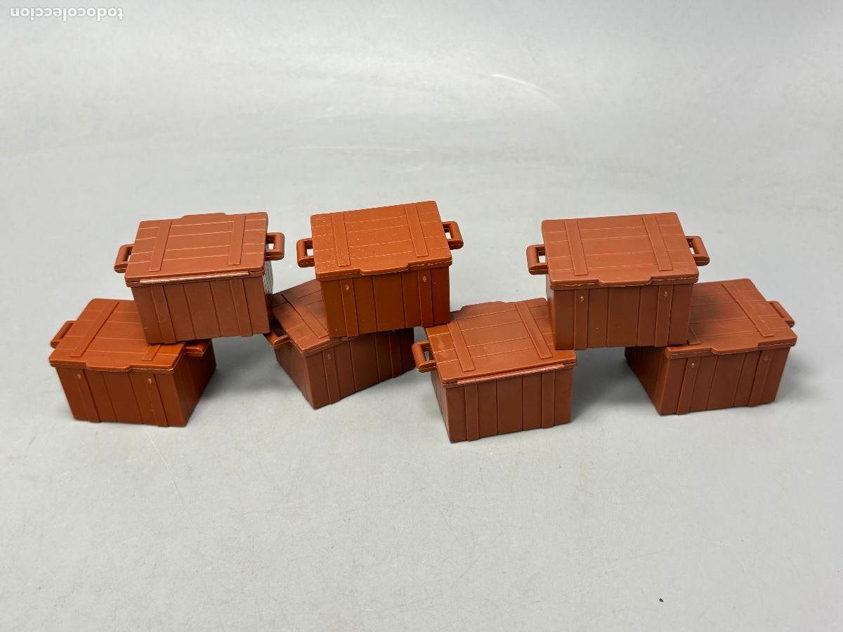Playmobil: Playmobil caj&oacute;n ba&uacute;l cuadrado marr&oacute;n