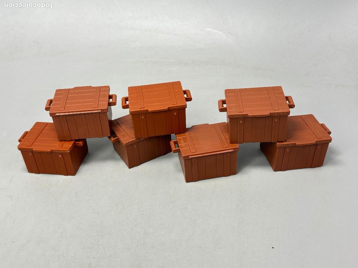 Playmobil: Playmobil caj&oacute;n ba&uacute;l cuadrado marr&oacute;n