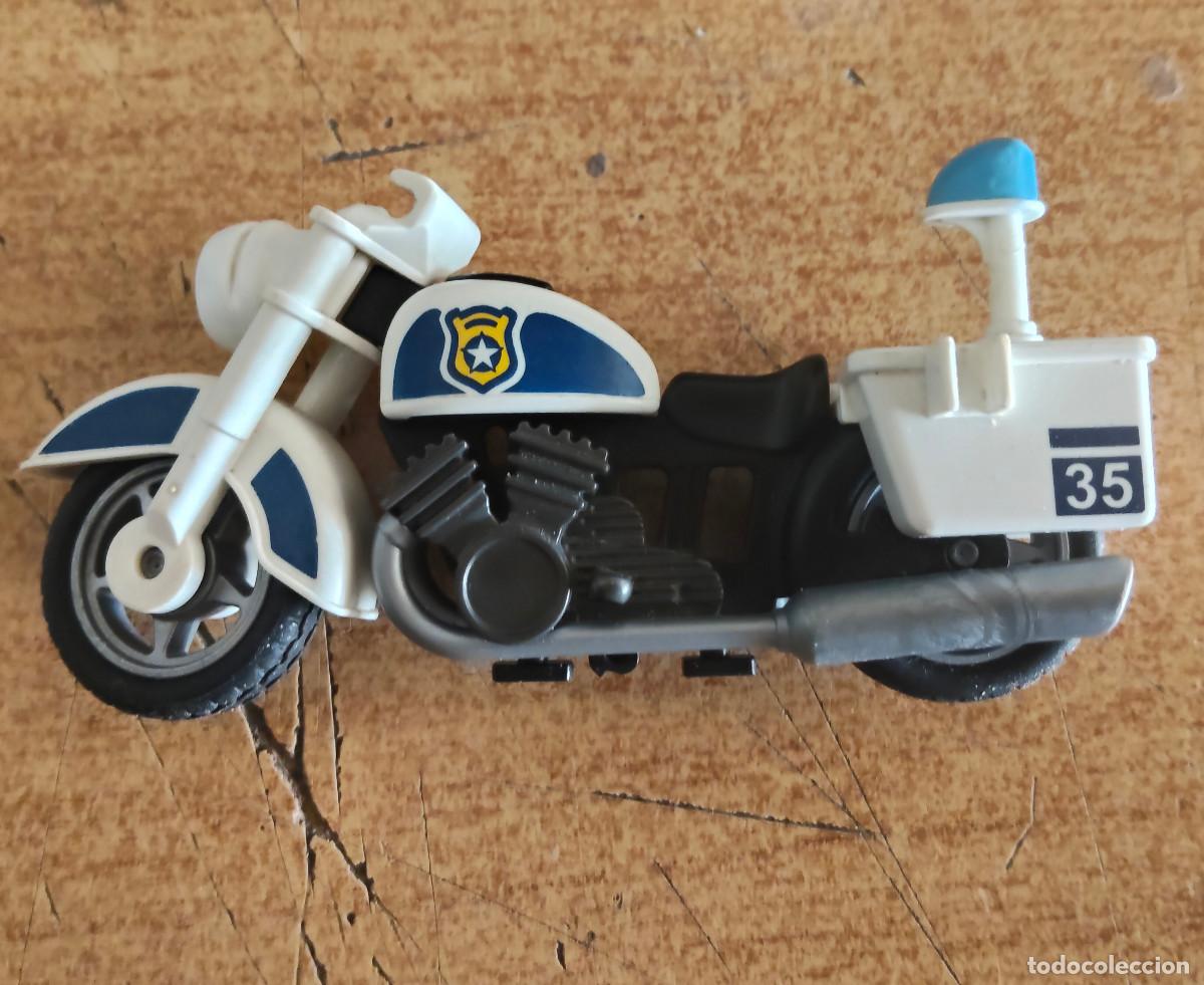 Playmobil: PLAYMOBIL moto policia tiene el manillar que he visto q en la foto no sale - set 3564 - A&Ntilde;O 1987