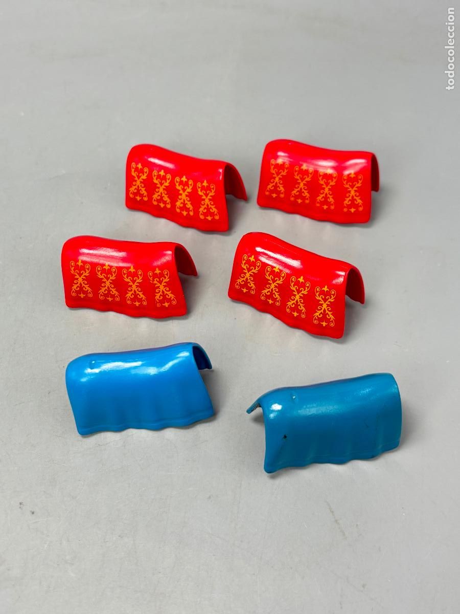 Playmobil: PLAYMOBIL lote manta roja azul caballo