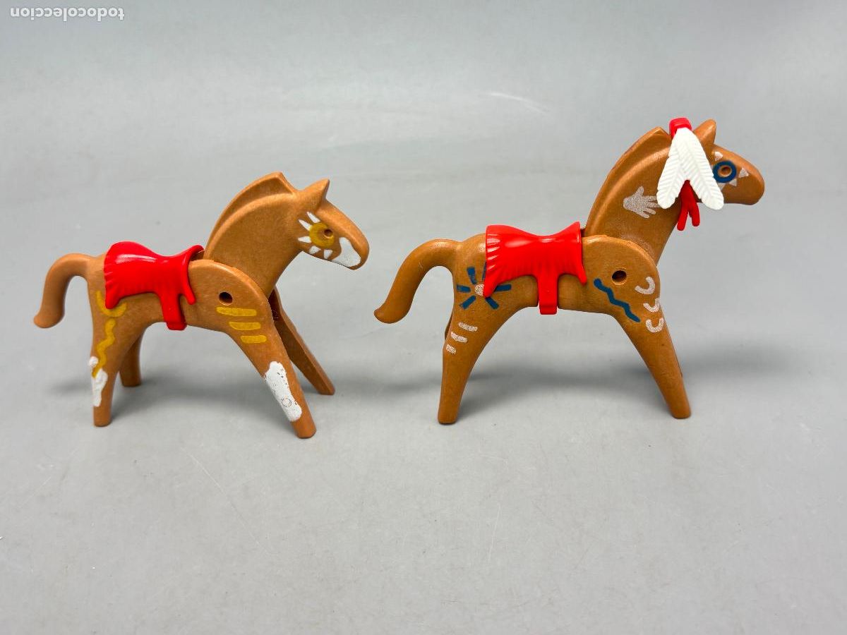 Playmobil: PLAYMOBIL lote caballo indio con silla y bocado