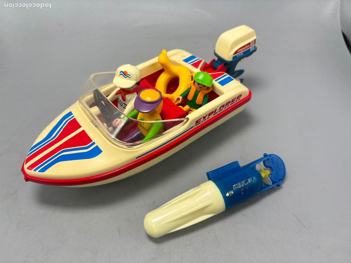 Playmobil: Playmobil 3225 lancha con defectos y descolorido