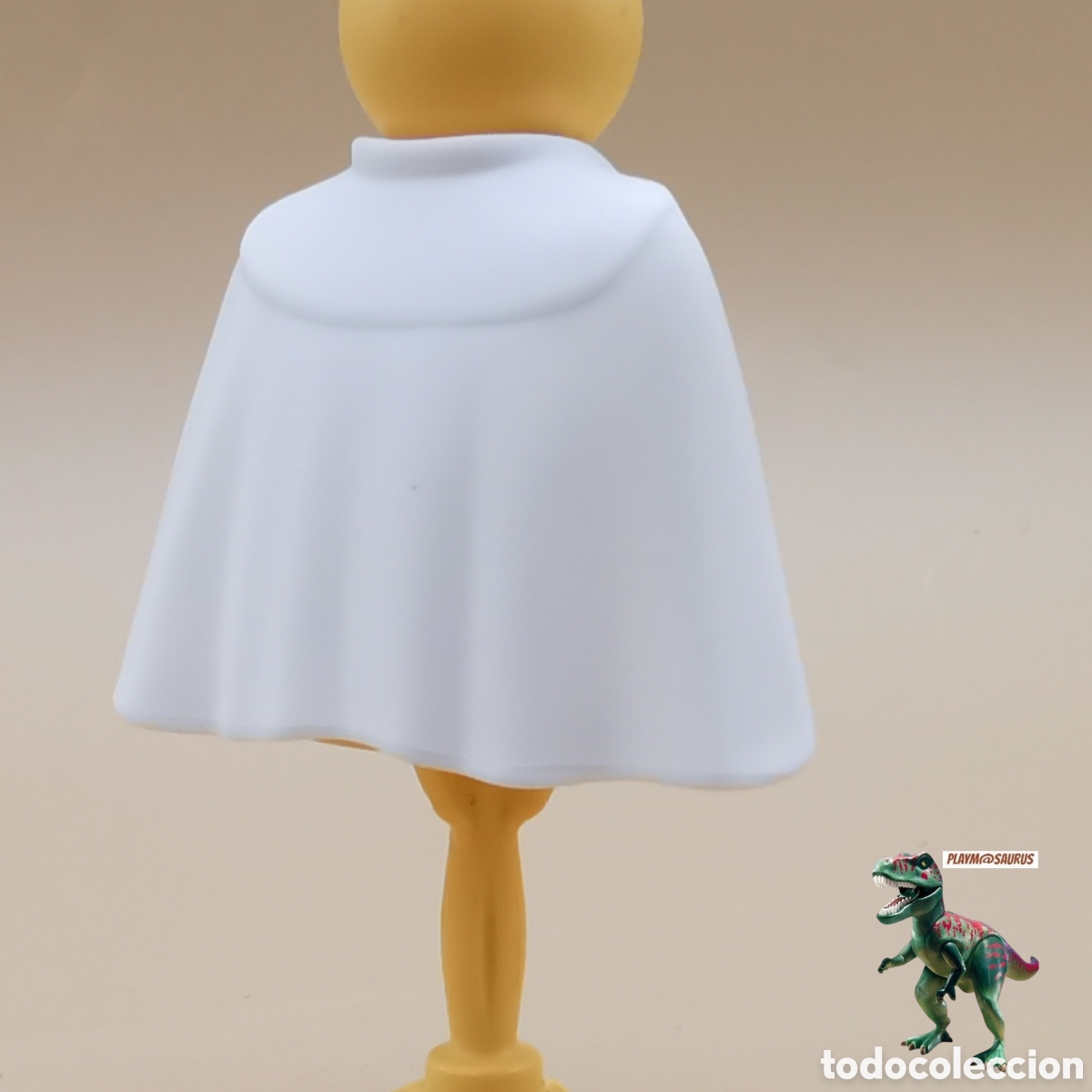 Playmobil: Playmobil capa blanca corta BLANDA caballero cruzado templario medieval 3896 4165 4625 5825