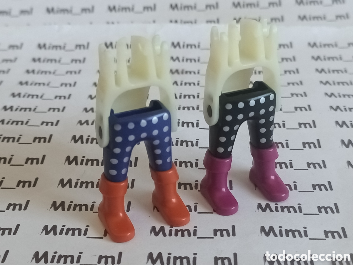 Playmobil: Playmobil 2 pares piernas con esqueleto hombre vikingo medieval recambios figuras