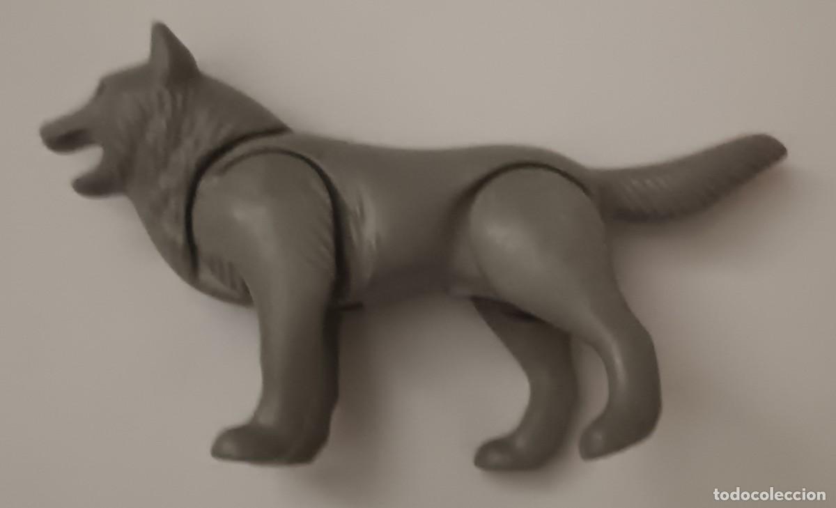 Playmobil: playmobil- lobo gris.