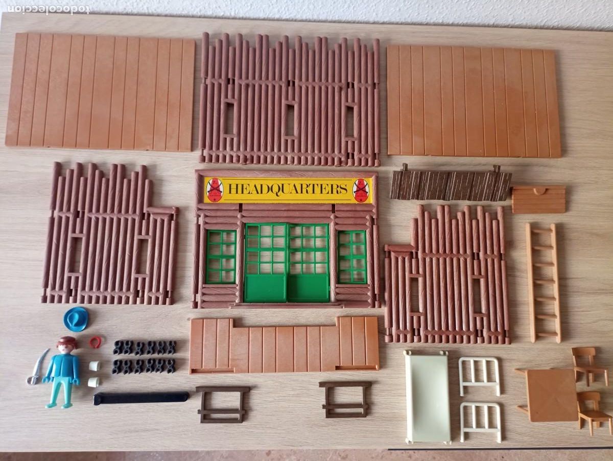 Playmobil: playmobil, lote, Ref. 3429 Casa Cuartel General, Headquarters, wensters, oeste, SOLO HOY