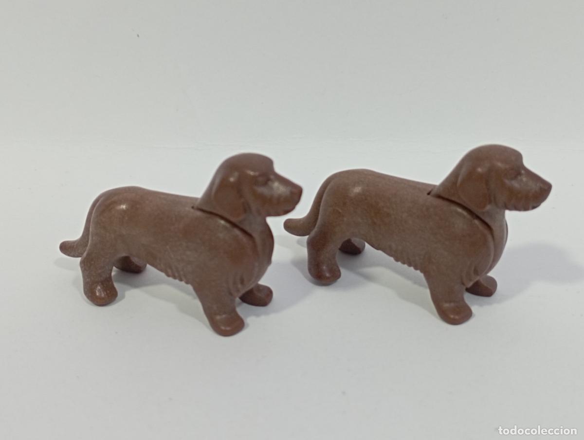 Playmobil: PLAYMOBIL 2 PERROS ANIMALES GRANJA CIUDAD