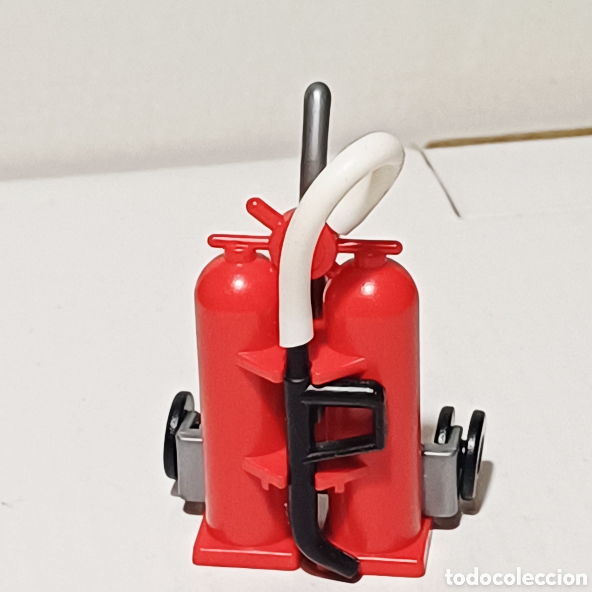 Playmobil: Pieza playmobil bombona roja extintor taller famobil carro aceite