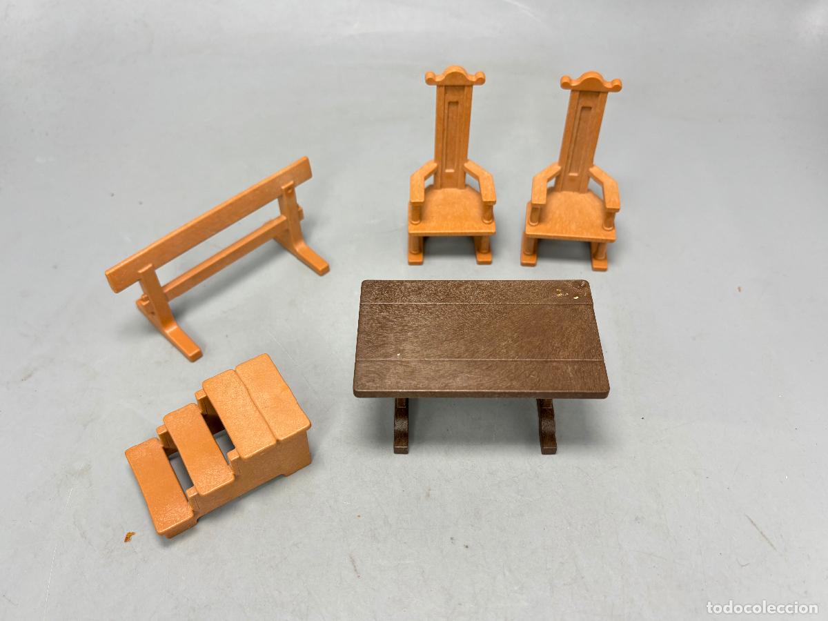Playmobil: PLAYMOBIL lote mesa silla escalera castillo