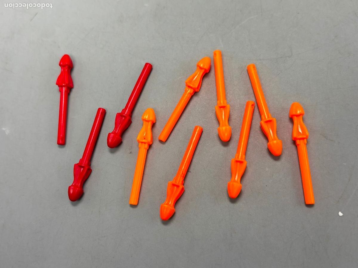 Playmobil: PLAYMOBIL lote proyectil rojo naranja