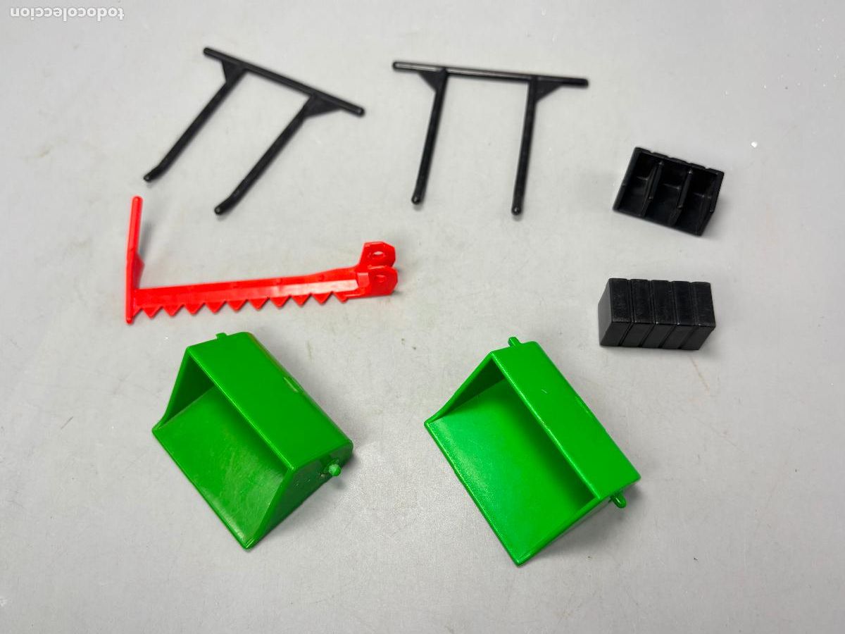 Playmobil: playmobil 3500 lote repuesto tractor cazo cuchilla barra anti vuelco contrapeso