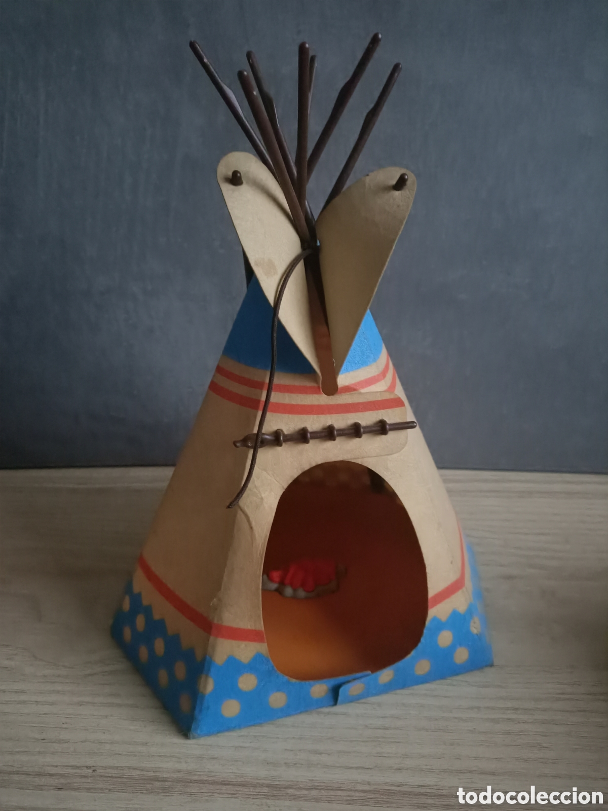 Playmobil: Playmobil tienda indios poblado tipi tela western oeste