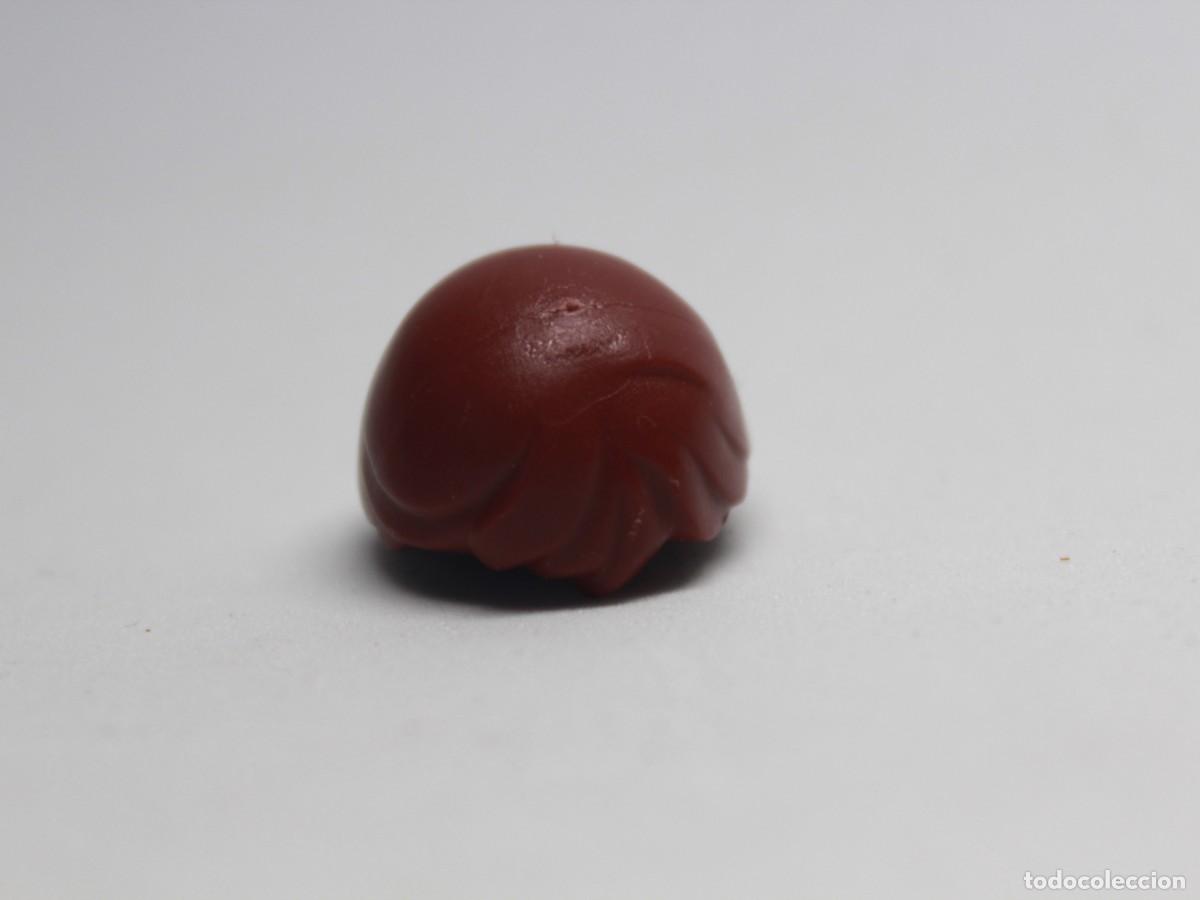Playmobil: Pelo Playmobil marr&oacute;n rojizo corto