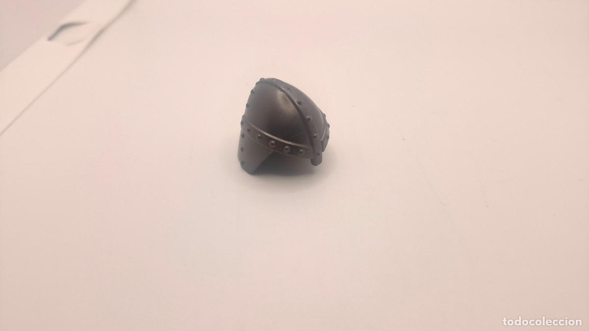 Playmobil: PLAYMOBIL CASCO MEDIVAL VIKINGO SOLDADO GRIS OSCURO TIPO ANTRACITA