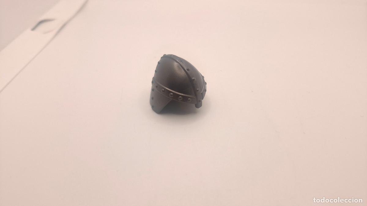 Playmobil: PLAYMOBIL CASCO MEDIVAL VIKINGO SOLDADO GRIS OSCURO TIPO ANTRACITA