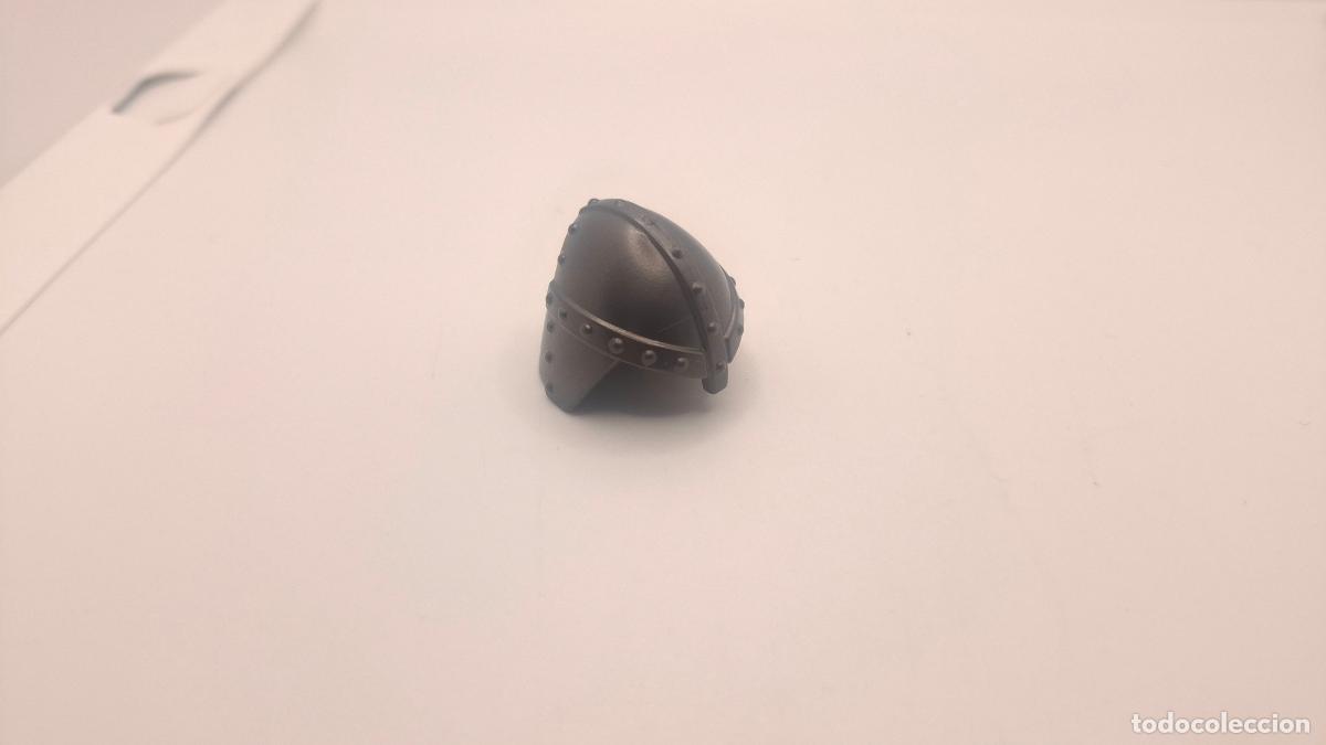 Playmobil: PLAYMOBIL CASCO MEDIVAL VIKINGO SOLDADO GRIS OSCURO TIPO ANTRACITA