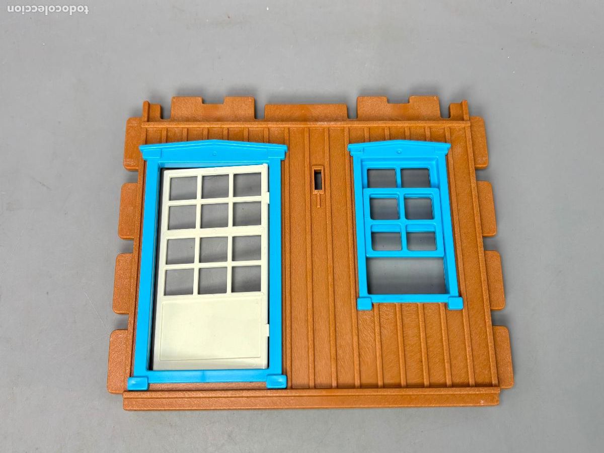Playmobil: Playmobil pared puerta y ventana casa rancho estaci&oacute;n oeste