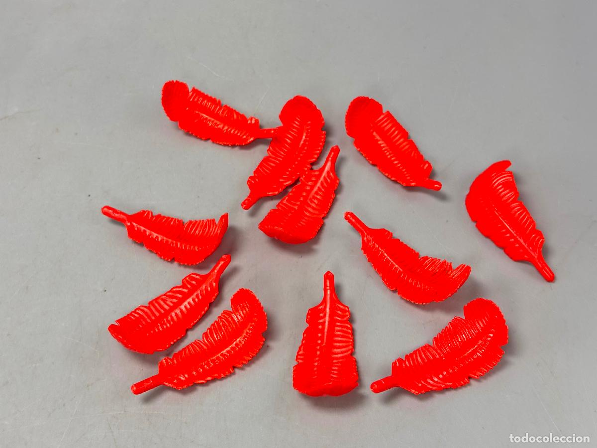 Playmobil: Playmobil lote pluma roja casco medieval