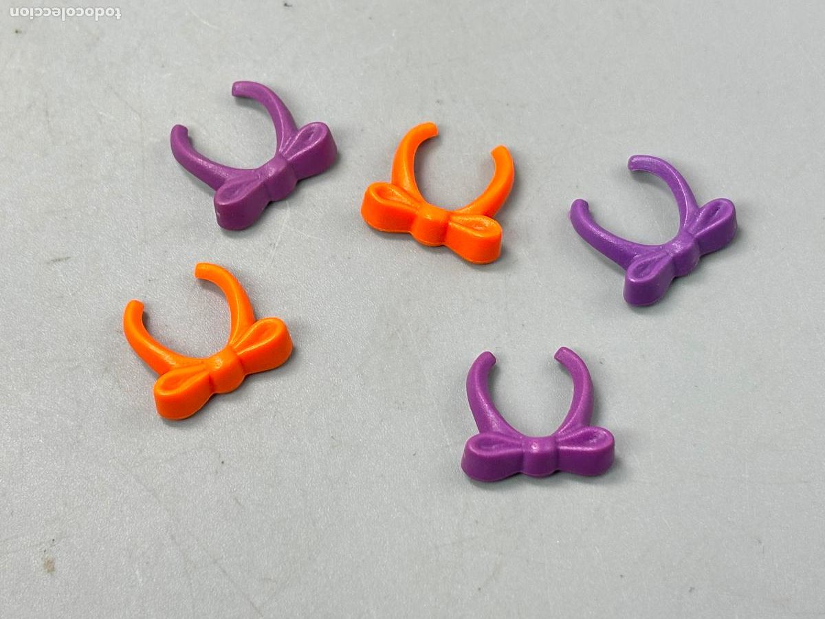 Playmobil: PLAYMOBIL lote pajarita naranja morada