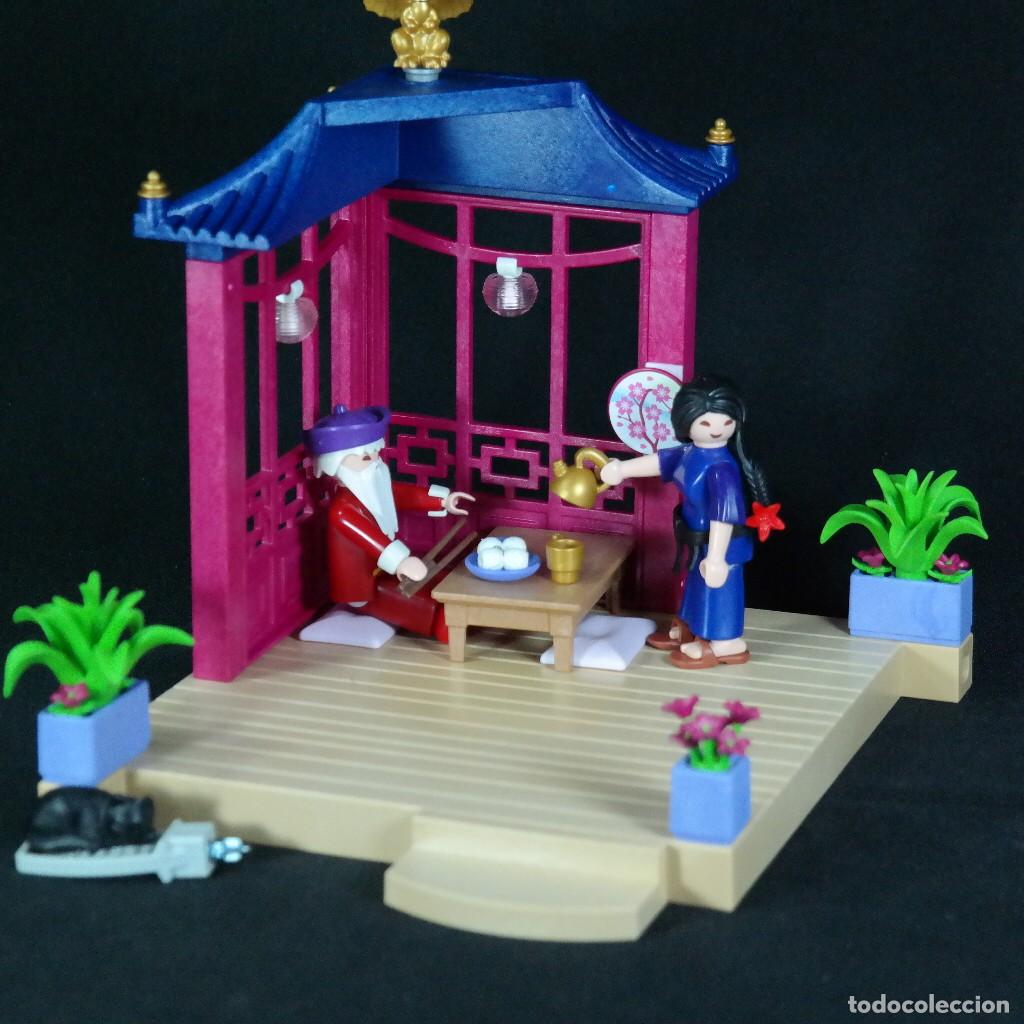 Playmobil: Playmobil abuelo chino tomando te en su casita con sirvienta ☼