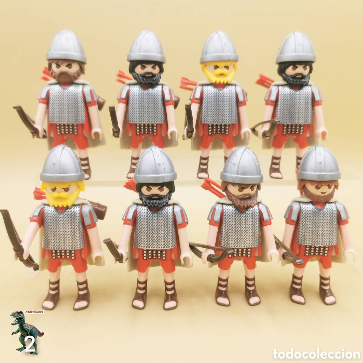 Playmobil: Playmobil lote arquero asirio romano legion extranjera del cesar soldado arco flechas soldado