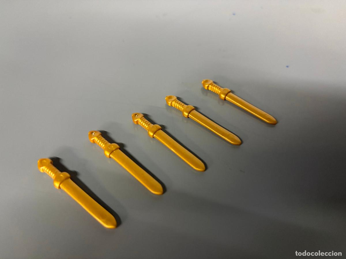 Playmobil: playmobil lote 5 espada romano roma dorada oro