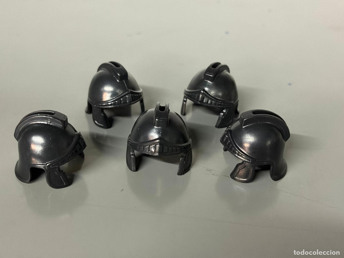 Playmobil: playmobil lote 5 casco romano negro