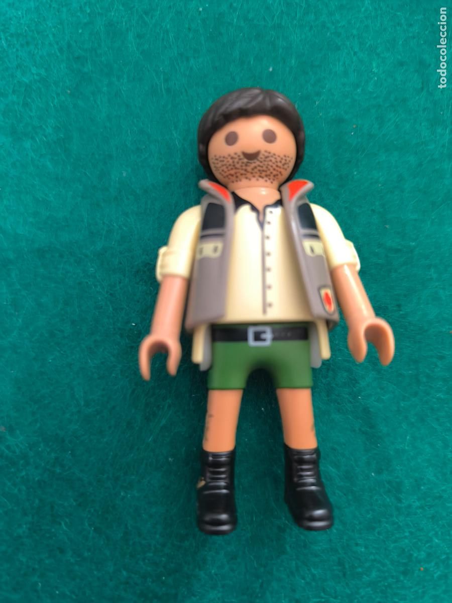 Playmobil: Playmobil figura arque&oacute;logo explorador city ciudad con barro en pies y piernas victoriano