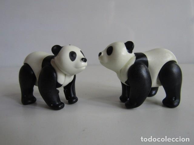 Playmobil: DIFICIL SET DE 2 OSOS PANDA ADULTOS IDEAL ESCENAS ASIATICAS O ZOO PLAYMOBIL