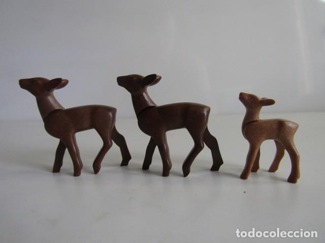 Playmobil: DIFICIL FAMILIA DE 3 CIERVOS Y CERVARTILLO ESCENAS BOSQUE MEDIEVAL CAZADORES PLAYMOBIL