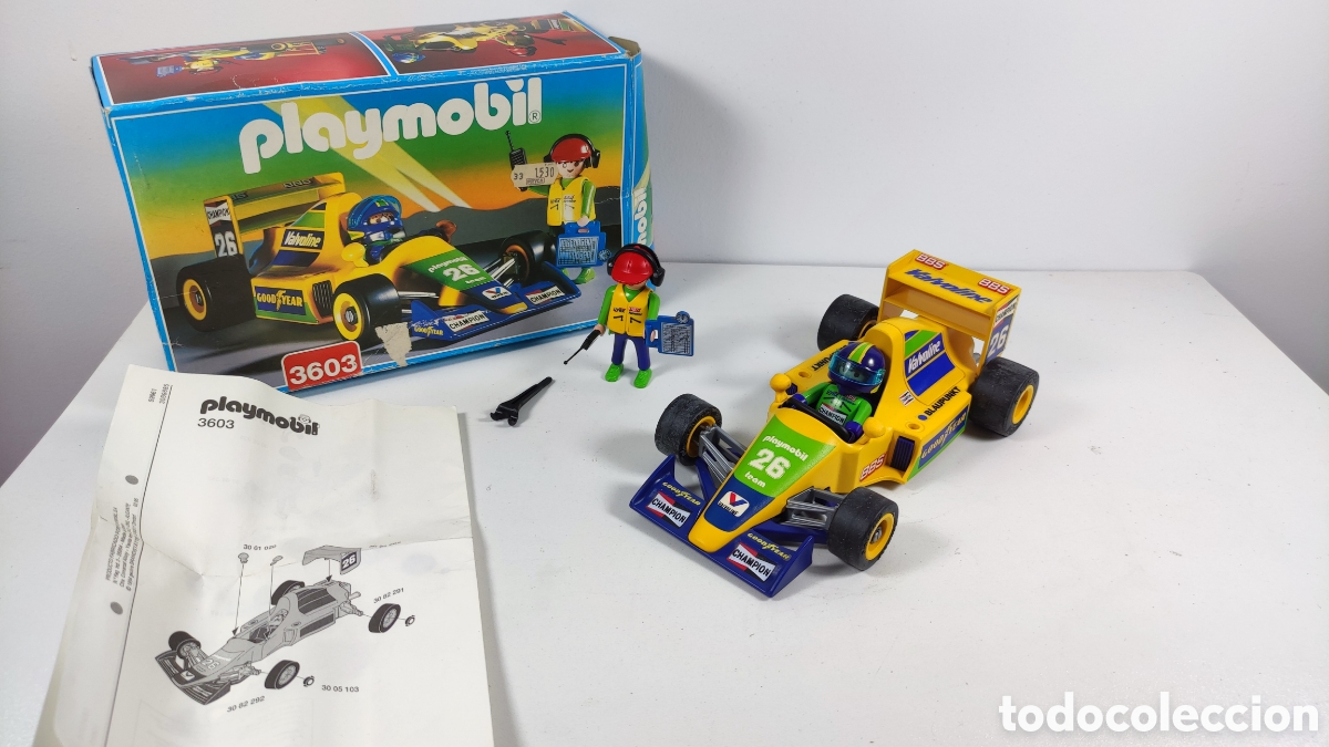 Playmobil: Playmobil 3603 equipo de formula 1 completo
