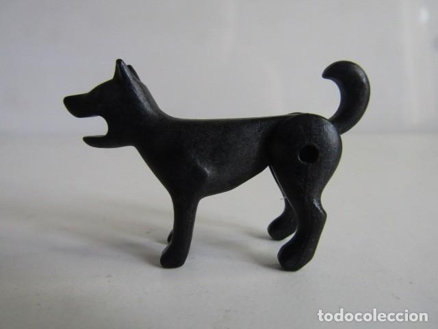Playmobil: DIFICIL PERRO NEGRO BOCA ABIERTA MEDIEVAL VICTORIANO 1&ordf; &Eacute;POCA PLAYMOBIL