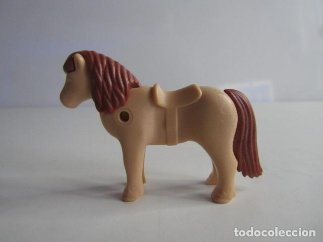 Playmobil: DIFICIL PONY BEIGE NI&Ntilde;O OESTE ANTIGUO PLAYMOBIL