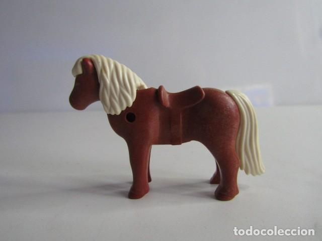 Playmobil: DIFICIL PONY ROJIZO NI&Ntilde;O OESTE ANTIGUO PLAYMOBIL
