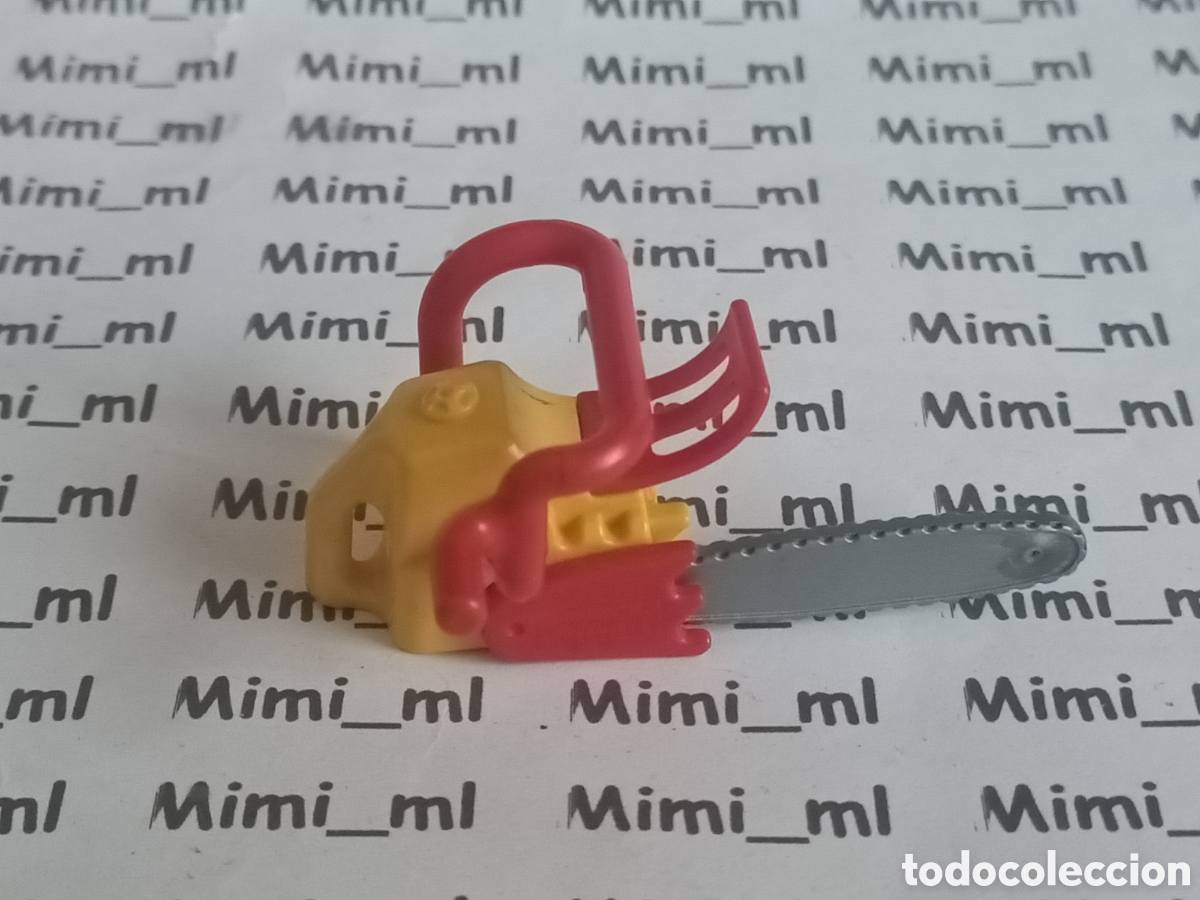 Playmobil: Playmobil motosierra le&ntilde;ador bosque