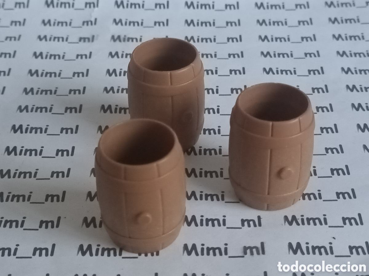 Playmobil: Playmobil 3 barriles cerveza medieval taberna western Barco pirata