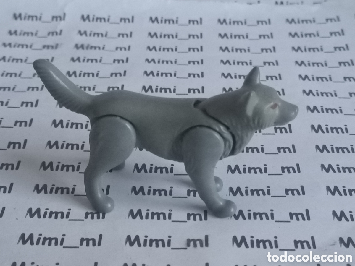 Playmobil: Playmobil lobo gris medieval vikingo animales