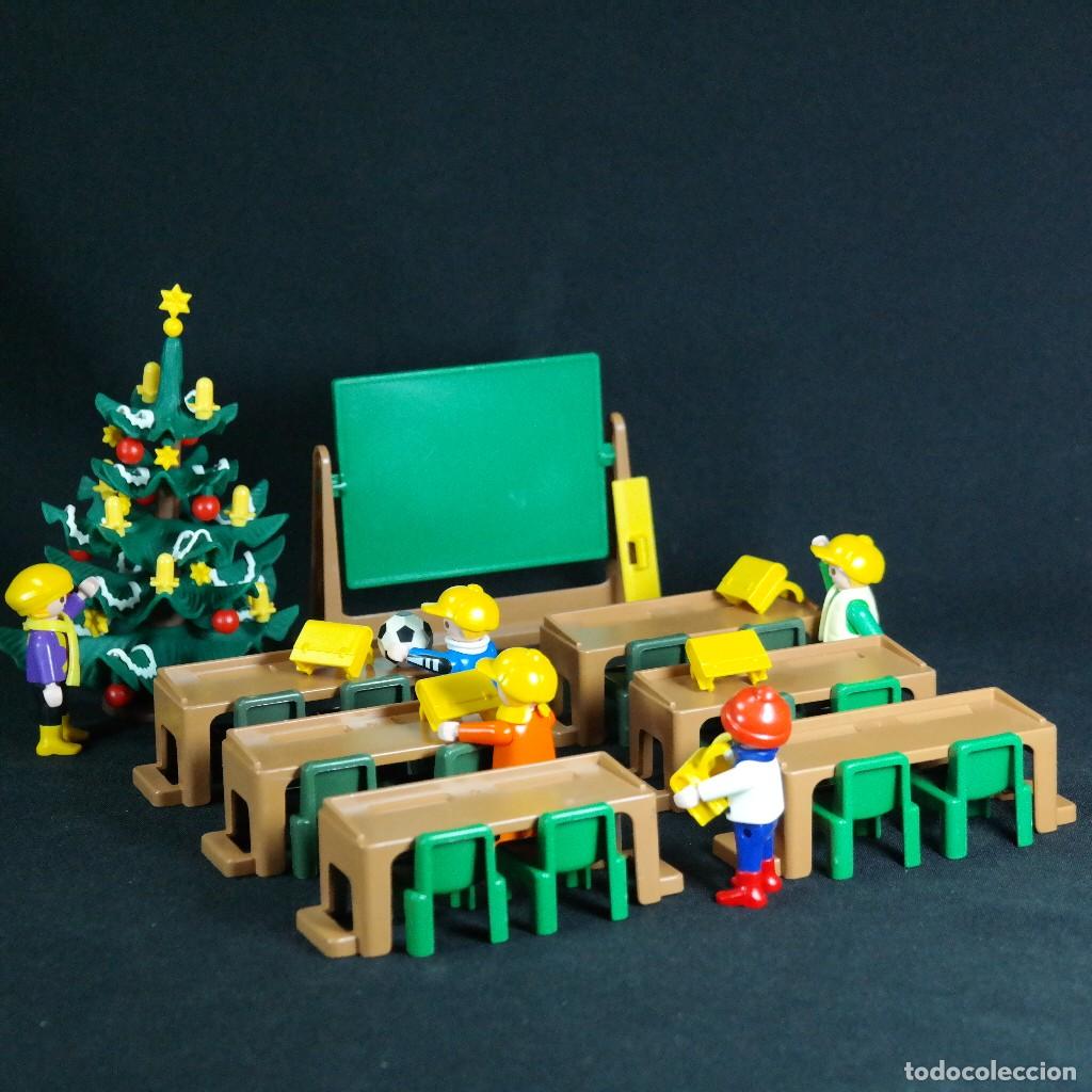 Playmobil: Playmobil escuela con ni&ntilde;os y arbol de navidad ☼