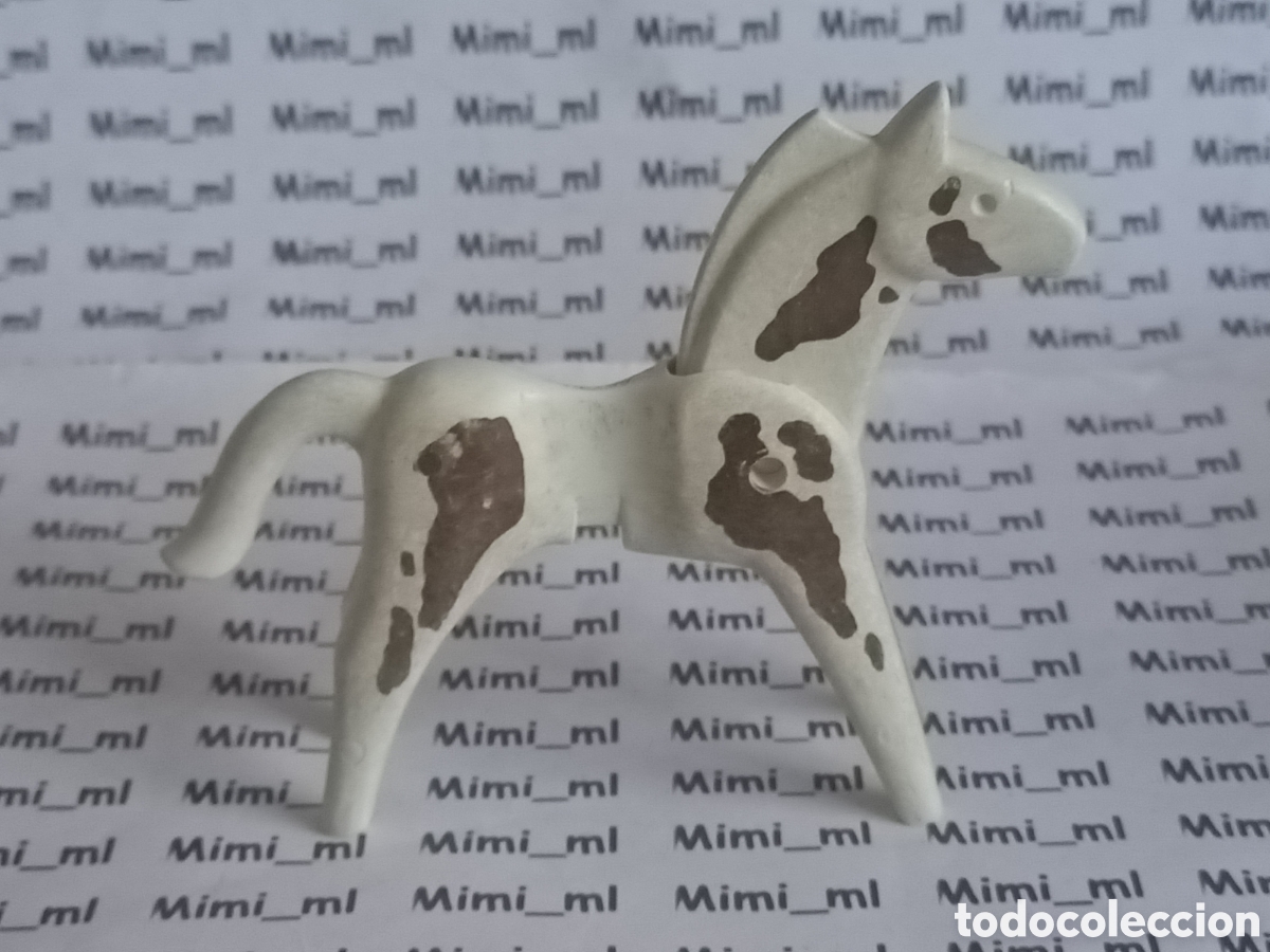 Playmobil: Playmobil caballo blanco primera &eacute;poca western oeste animales
