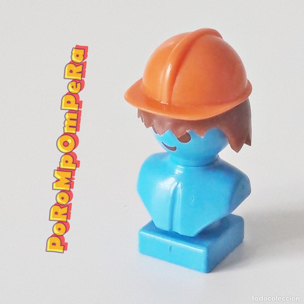 Playmobil: PLAYMOBIL CASCO NARANJA OBRERO 1&ordf; &Eacute;POCA OBRA CONSTRUCCI&Oacute;N GRUA - MUCHOS SETS DIFERENTES GR2