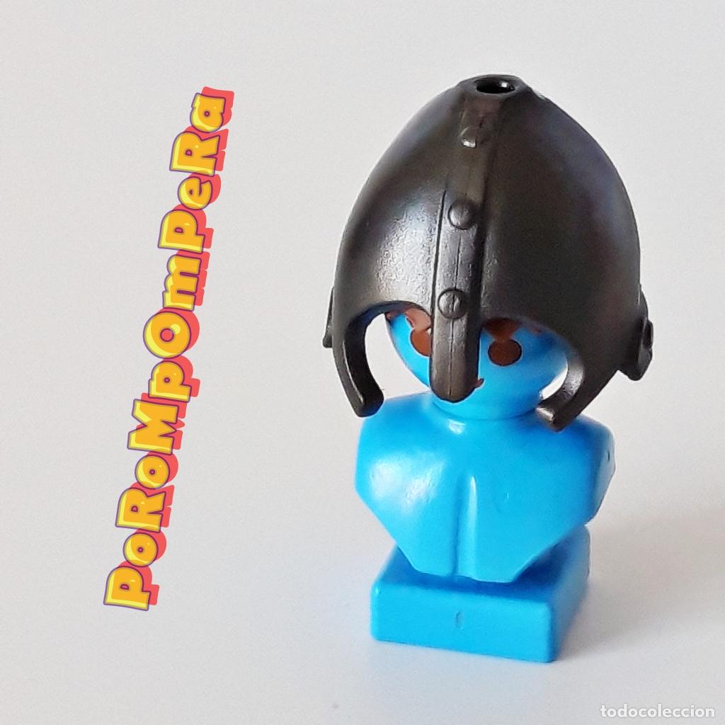 Playmobil: PLAYMOBIL CASCO OSCURO PROTECTOR NARIZ CABALLERO MEDIEVAL GUERRERO B&Aacute;RBARO GLADIADOR ROMANO GR4