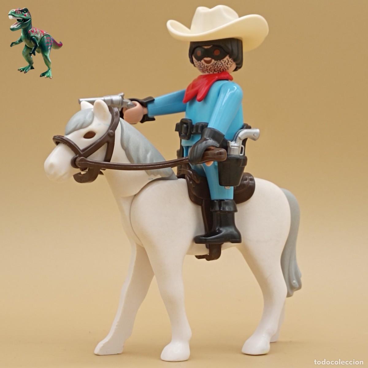 Playmobil: Playmobil figura Llanero Solitario vaquero cowboy pistolero sheriff forajido antifaz oeste western