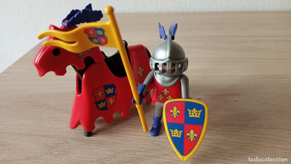 Playmobil: playmobil, lote, caballero de la Flor de lis, Ref. 3652, medieval, castillo. edad media.