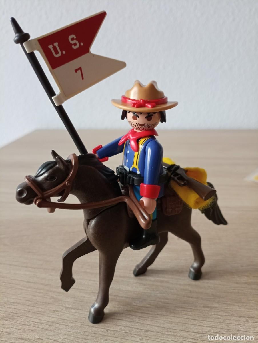 Playmobil: playmobil, oeste, western, lote,sudista, nordista, 7&ordf; de caballeria, vaqueros, indios, SOLO HOY