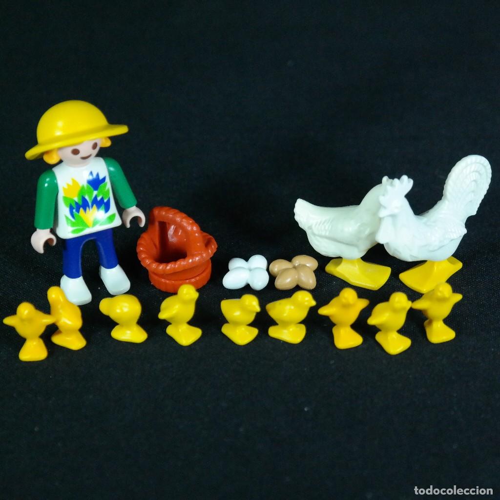 Playmobil: Playmobil ni&ntilde;a con gallina y pollitos ☼