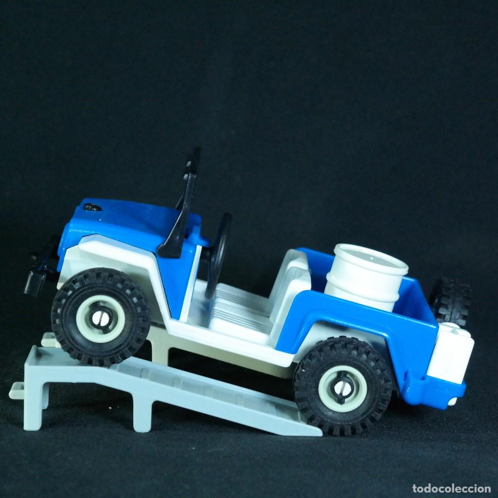 Playmobil: Playmobil jeep azul ☼